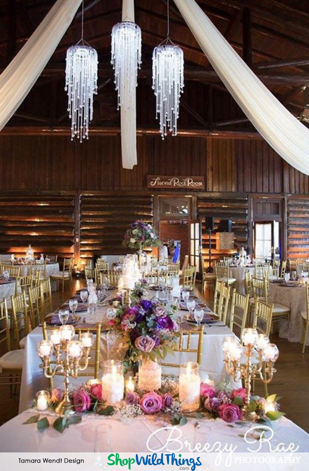 BLOG! Chandeliers as Reception Focal Points