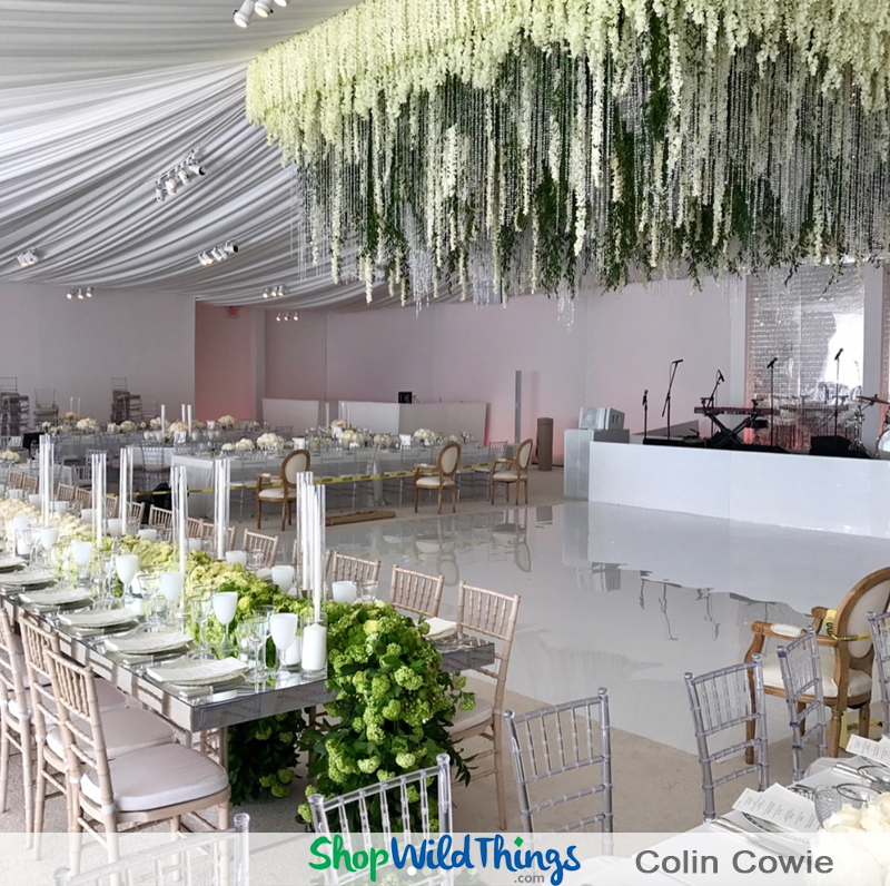 Create Luxurious Floral Chandeliers with Silk Florals, Greenery, Crystal Strands & Unique Lighting