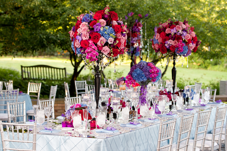 Sparkling Celebration 50th Birthday Foil Spray Centerpiece