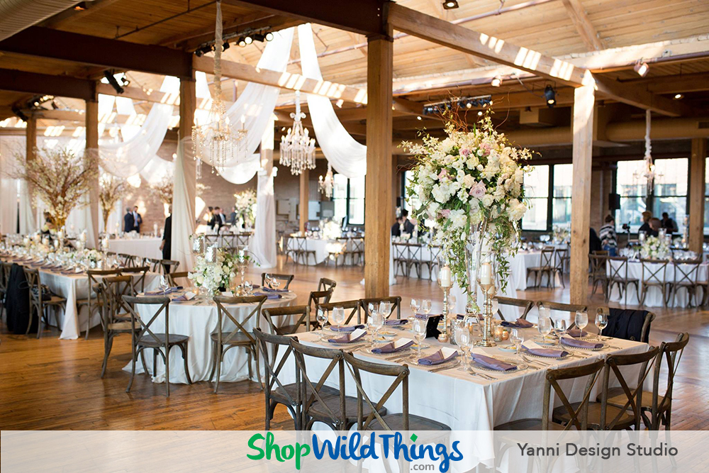 Chandeliers as Cost Effective Wedding and Reception Focal Points