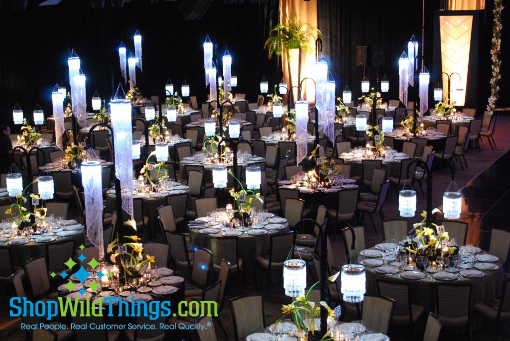 Chandeliers & LED Saucers!