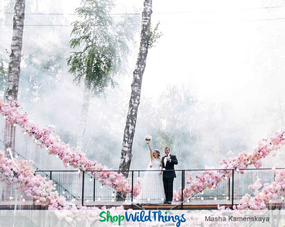 Crystal Candelabras and a Floral Bridge Anchor a Jaw-Dropping Luxury Wedding