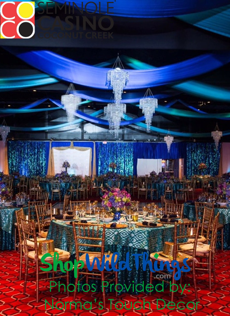 Decorating with Large Chandeliers - Norma's Touch Decor ; Seminole Coconut Creek Casino