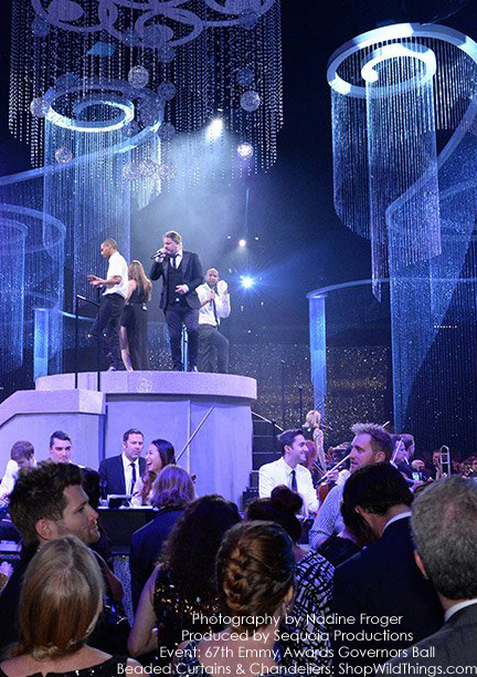 Emmy Awards - Crystal Curtains, Swirl Chandeliers & Sphere Chandeliers