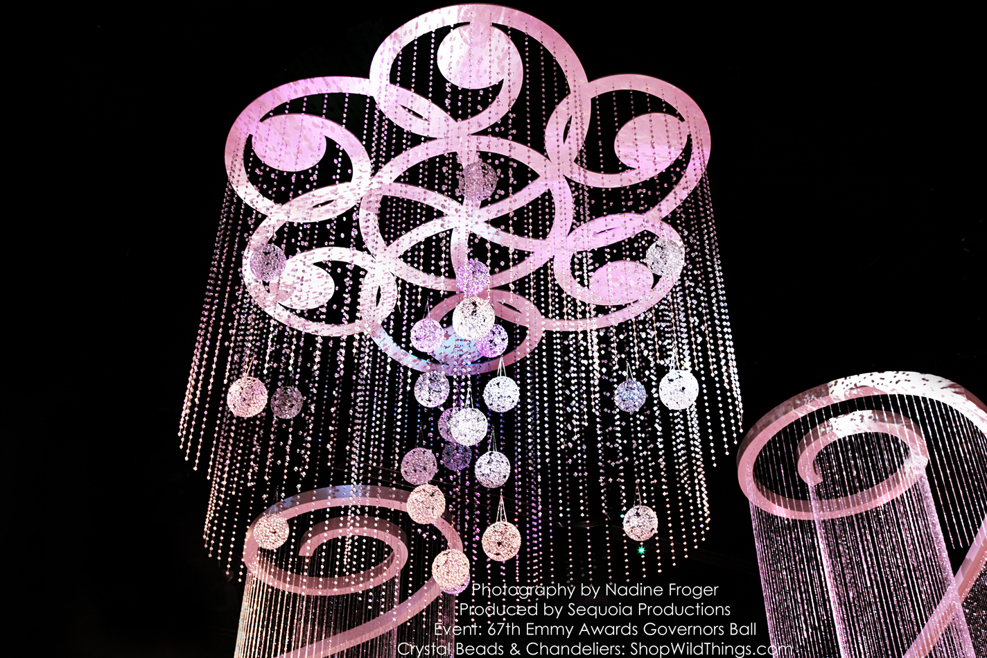 Emmy Awards - Crystal Curtains, Swirl Chandeliers & Sphere Chandeliers