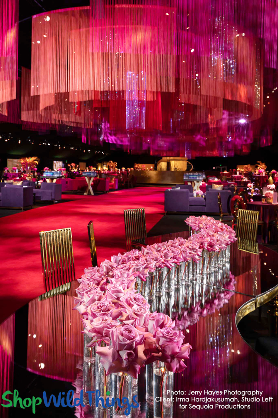 Emmy Awards Governor's Ball String Curtains & Crystals