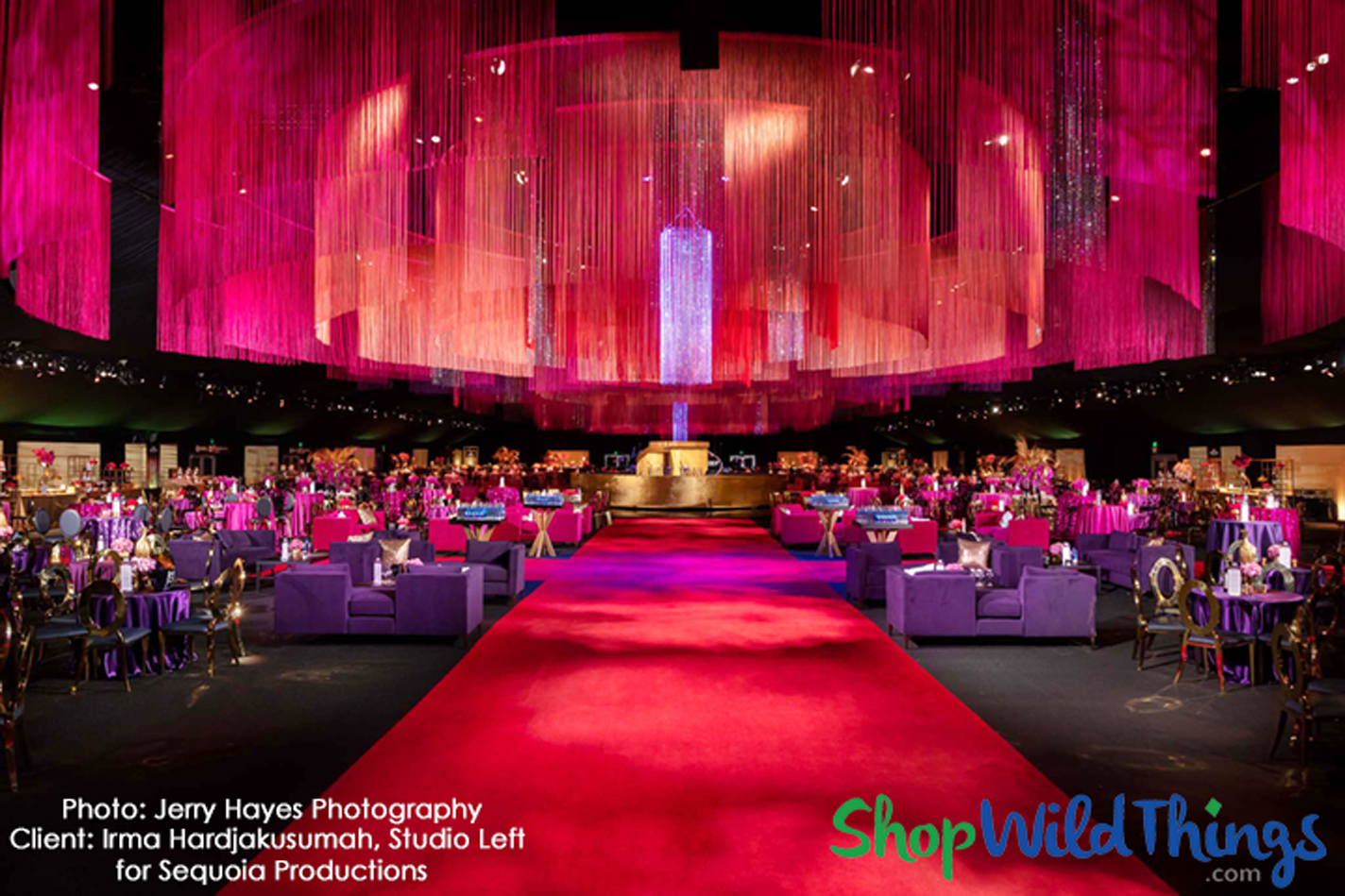 Emmy Awards Governor's Ball String Curtains & Crystals