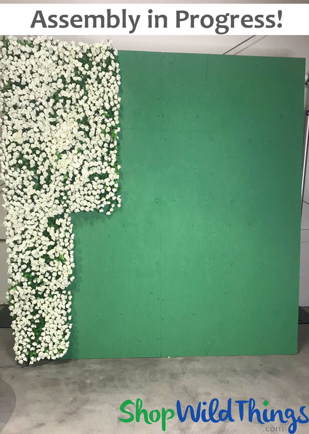 Free Flower Wall Backdrop Stand Instructions & Video