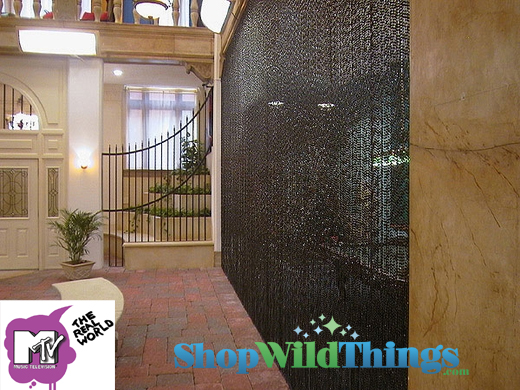 MTv Real World House - Beaded Curtain Installation Photos