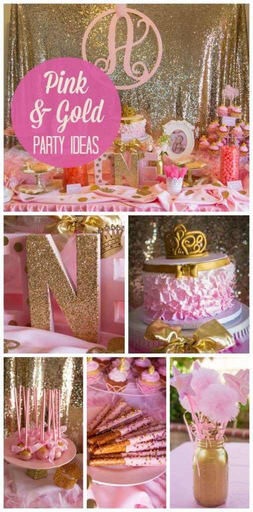 Pink & Gold Party Ideas|Bling on a Budget