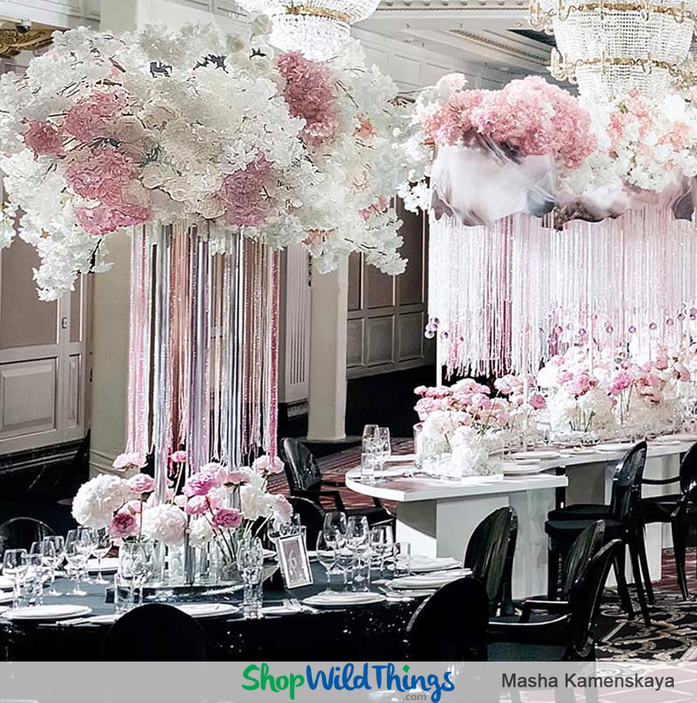 Pink, Sparkling & Fabulous Decor Set the Tone for a Luxurious European Wedding