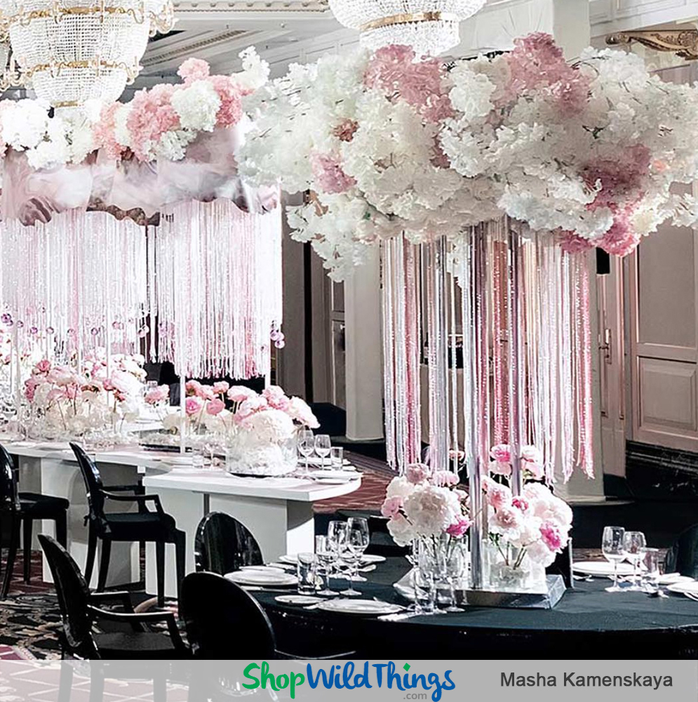 Pink, Sparkling & Fabulous Decor Set the Tone for a Luxurious European Wedding