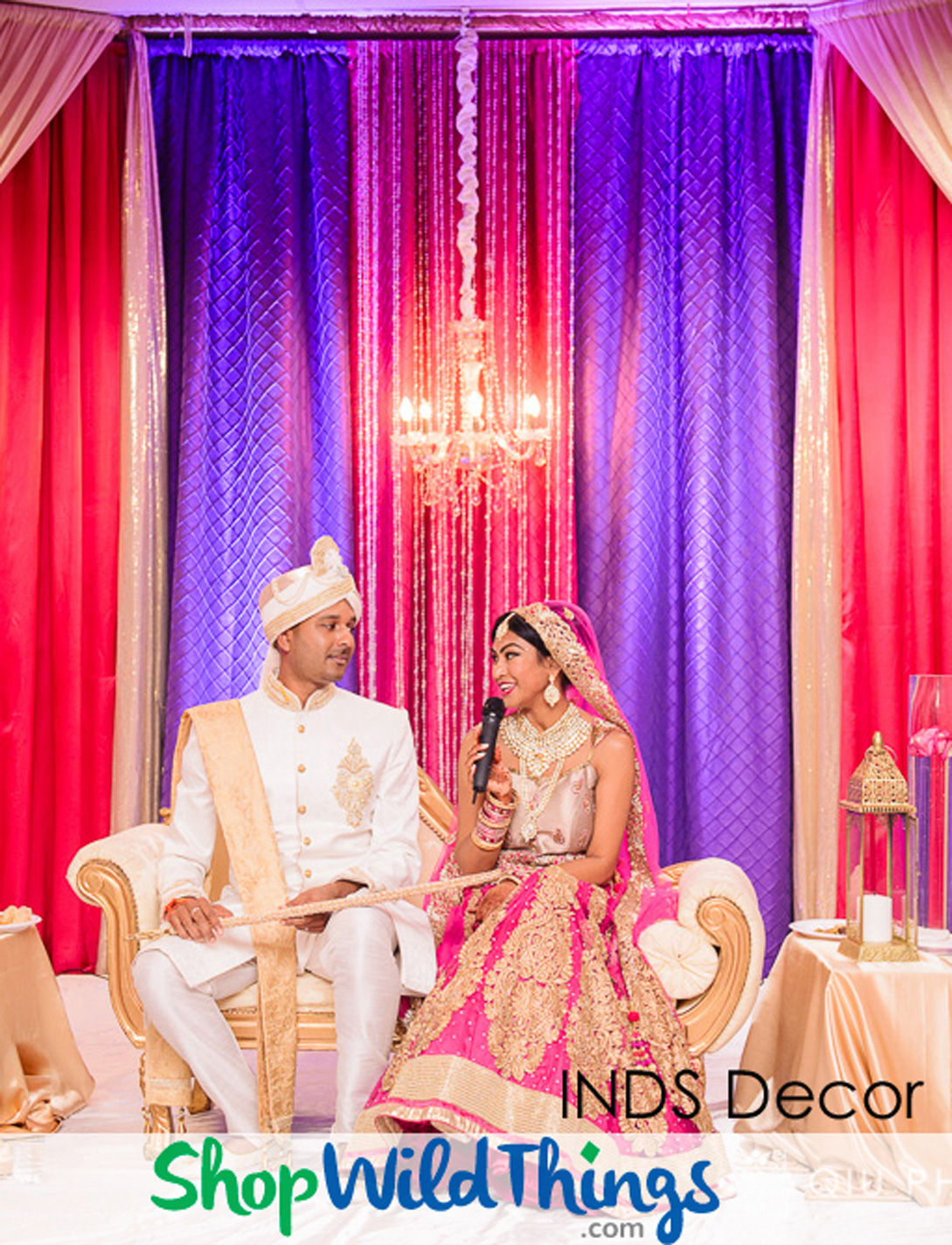 South Asian Weddings - Bling Therapy for the Elegant Event: Bead Curtains, Chandeliers & Beaded Accessories