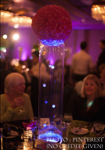 Wedding Reception Table Decorations: Vases, Candles