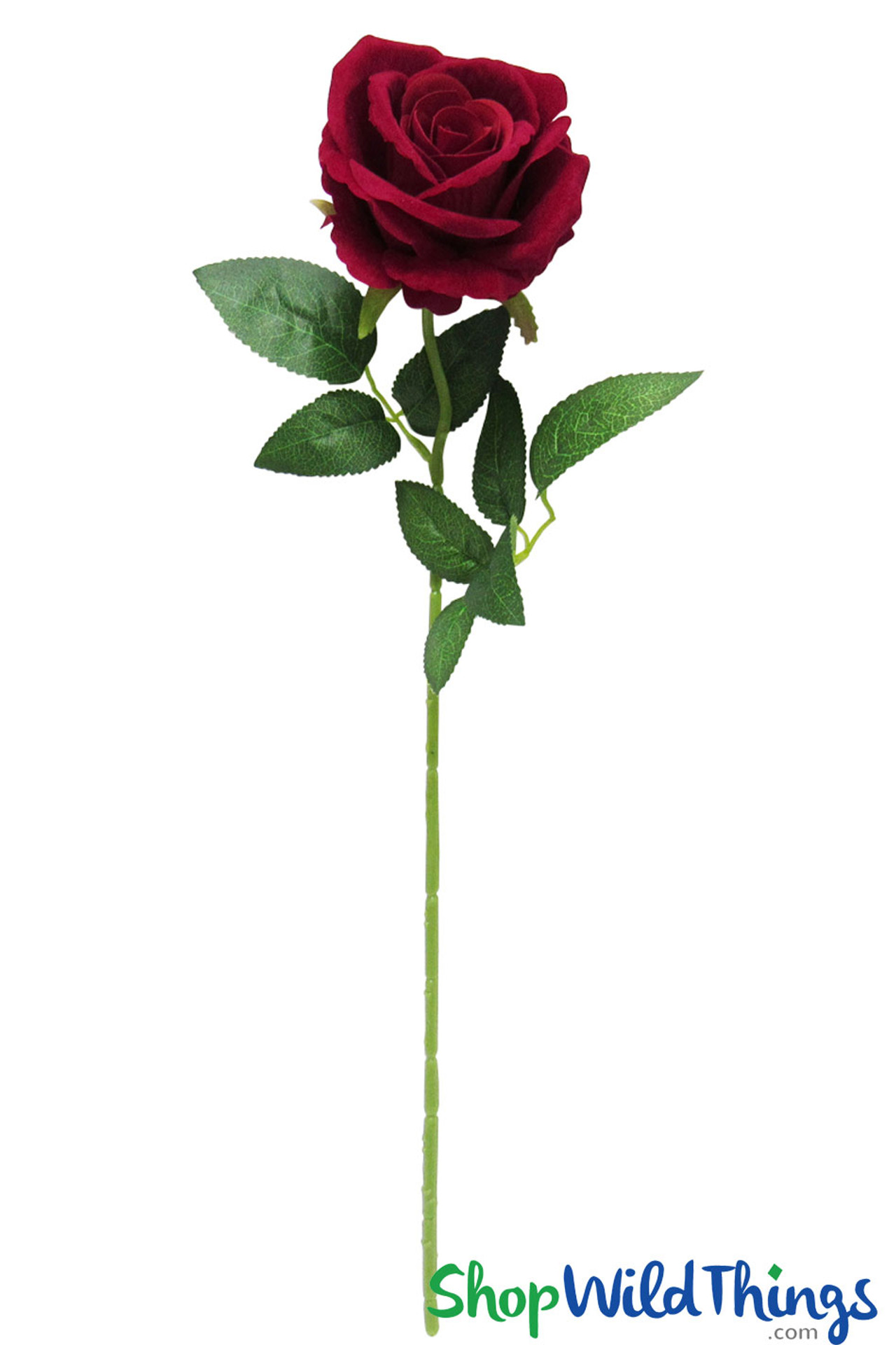 20 Red Velvet Rose Spray Artificial Long Stemmed Roses
