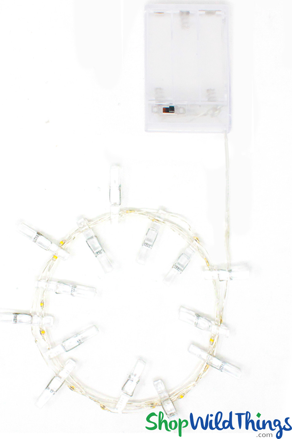 Lighted Photo Clip String Light | 5' Long Battery-Operated ...