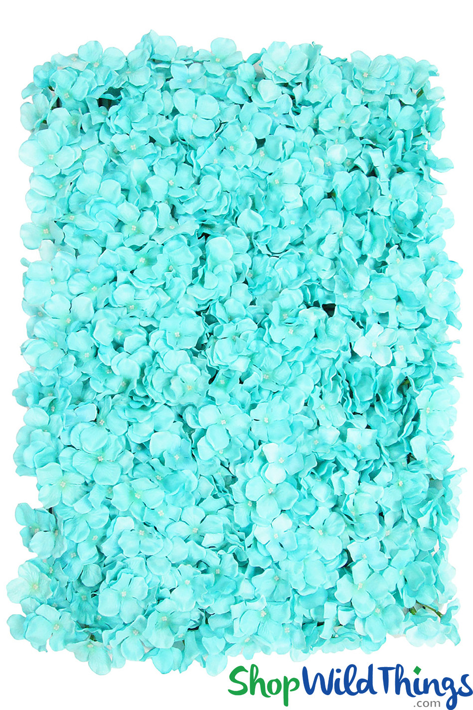 Tiffany Blue Silk Flower Wall Backdrop