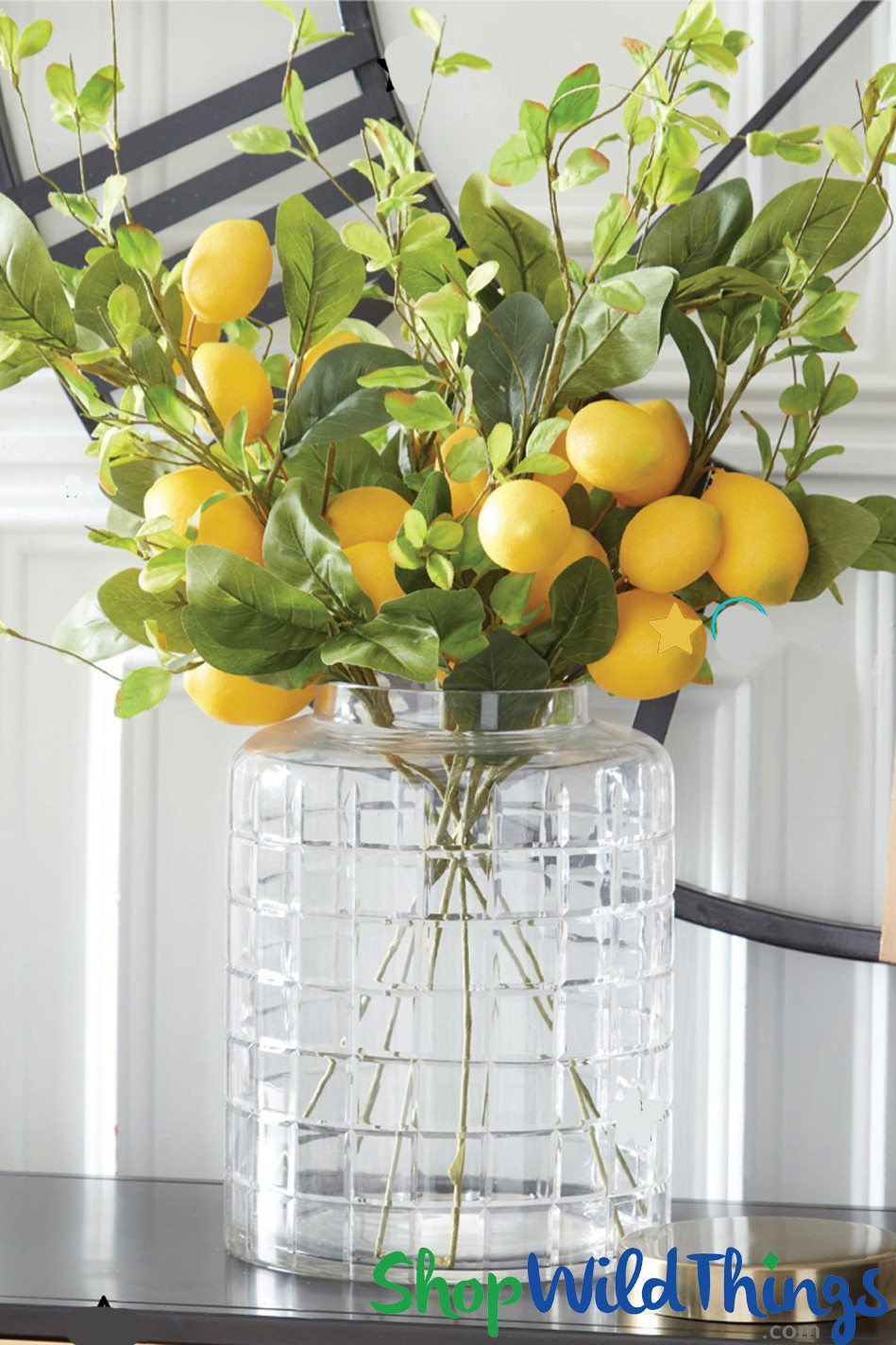 28" Tall Faux Boxwood Branch Spray