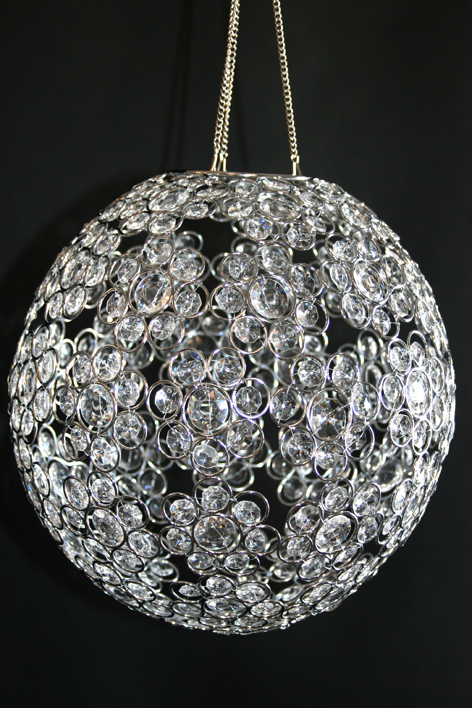 Crystal Sphere Chandelier 20" - ShopWildThings.com