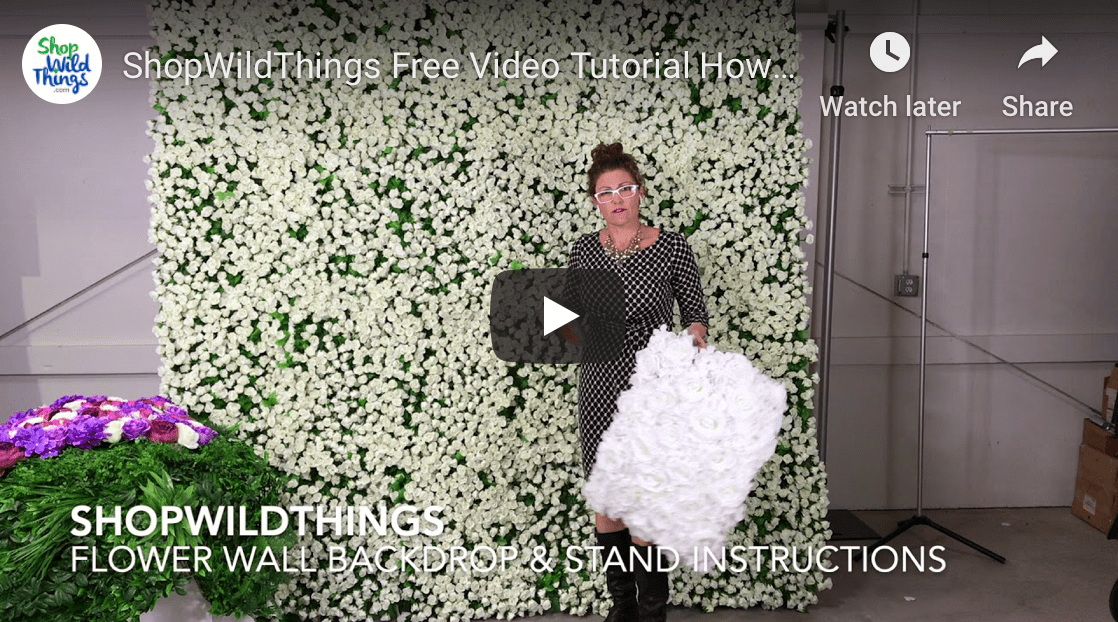 Flower Wall Kit 8' x 8' Portable Backdrop