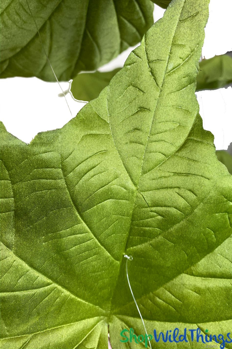 Set of 3 Green Maple Leaf Garlands | ShopWildThings.com