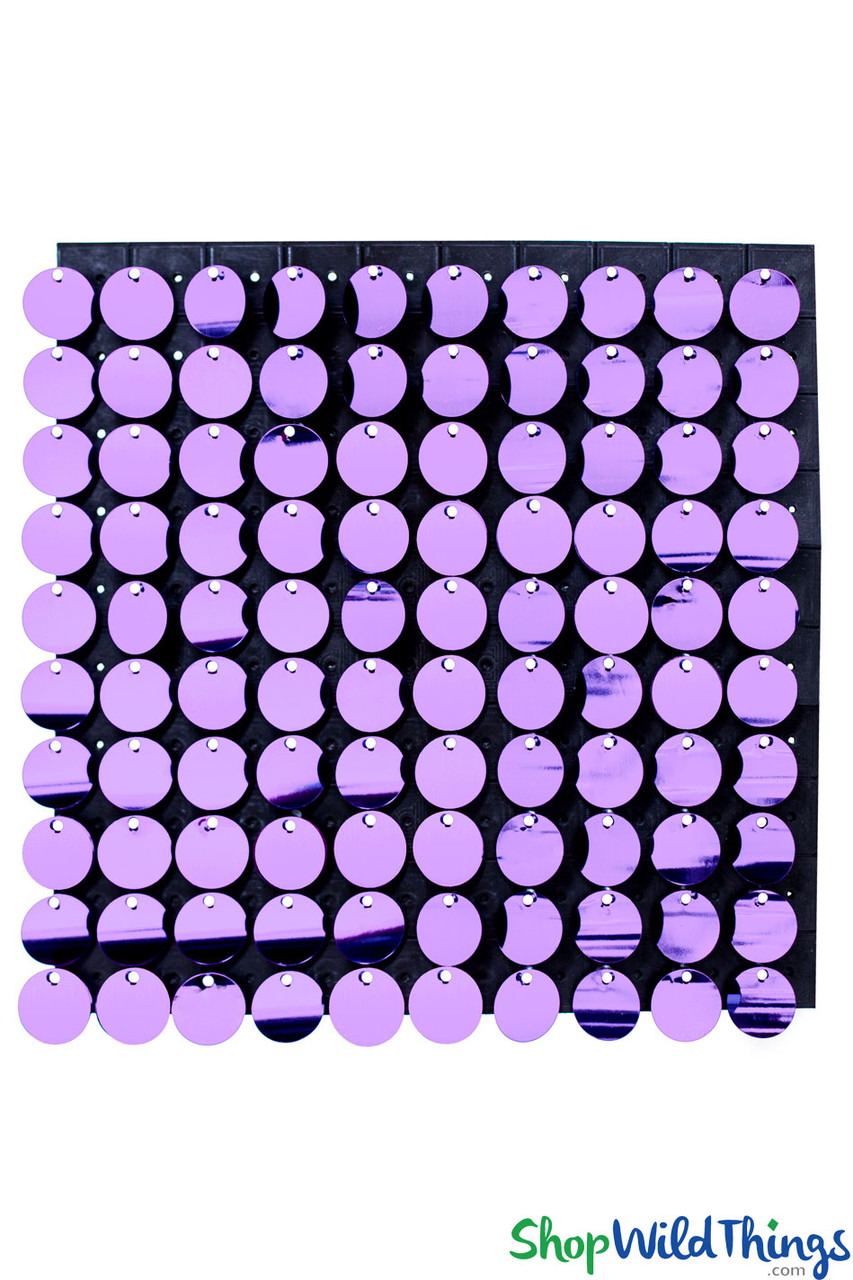 Lavender Sequin Wall Decor Metallic Backdrop Shopwildthings Com Browse our collection of sequin backdrop curtains online today. shimmer sequin wall backdrop panel 12 x12 metallic lavender