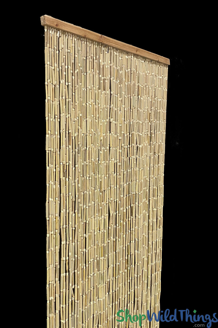 6 Types Wooden Bead Curtain Door Bamboo Beaded Fly Screen Porch Bedroom 