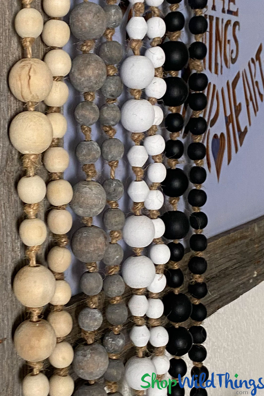 Wood Bead Garland – Sister Golden