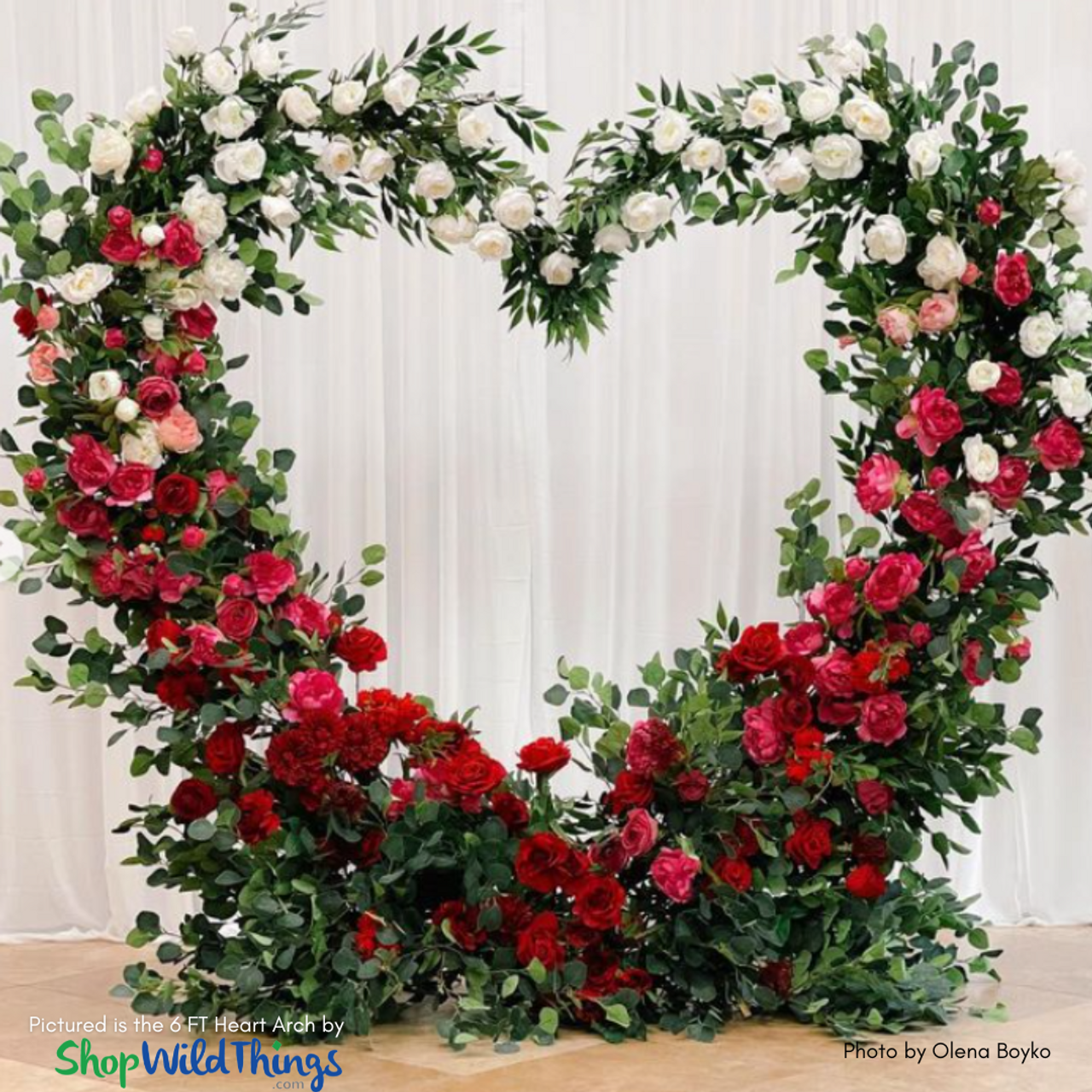 Sturdy Metal Backdrop Stand for Wedding Flower Arch Decorations