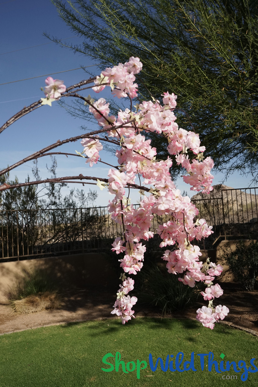 Cherry Blossom Branches in Pink  Faux Flowers for Home Decor 