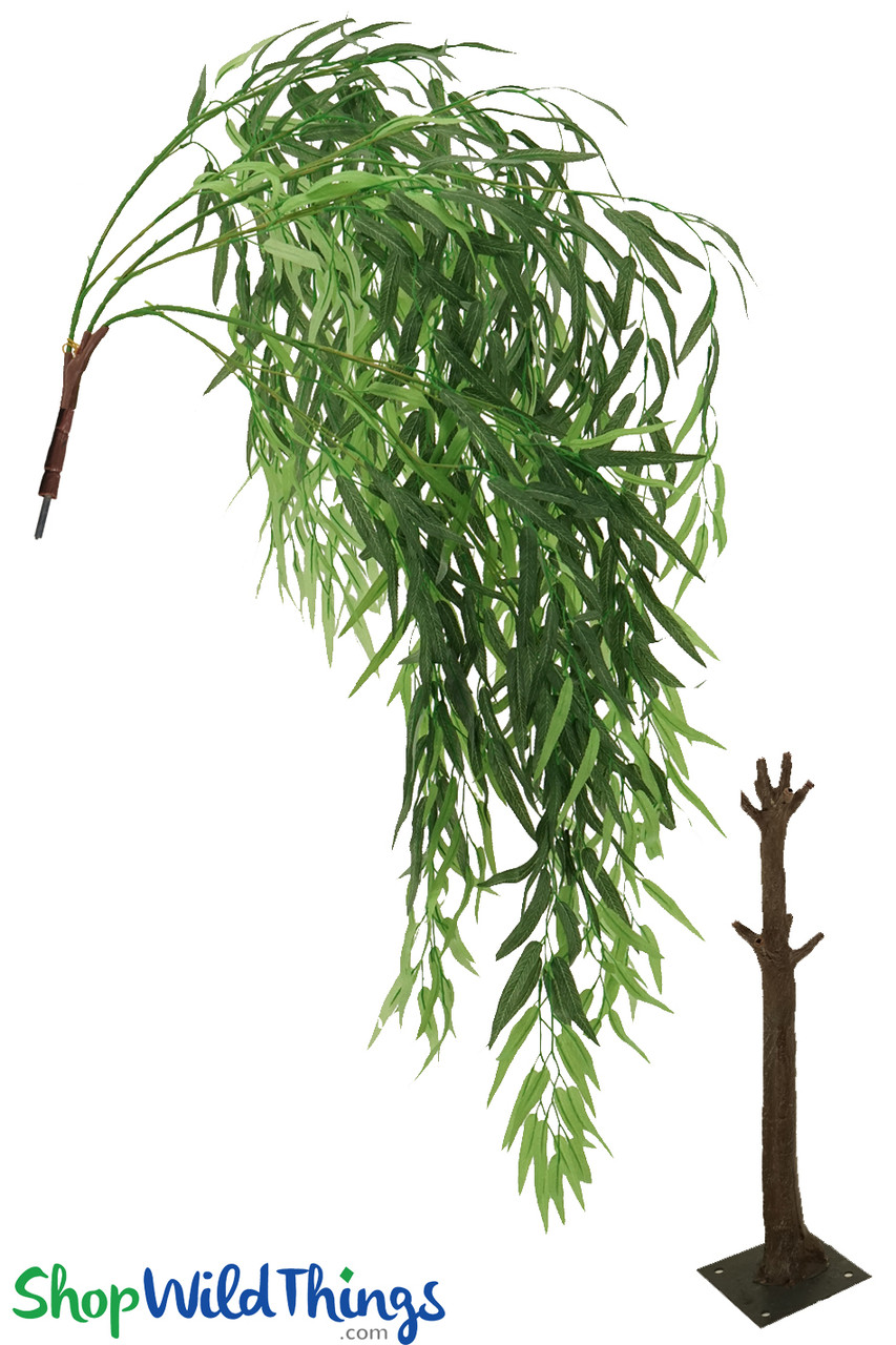 Interchangeable 52 Weeping Willow Branch, Extra Full Faux Leafy Greenery