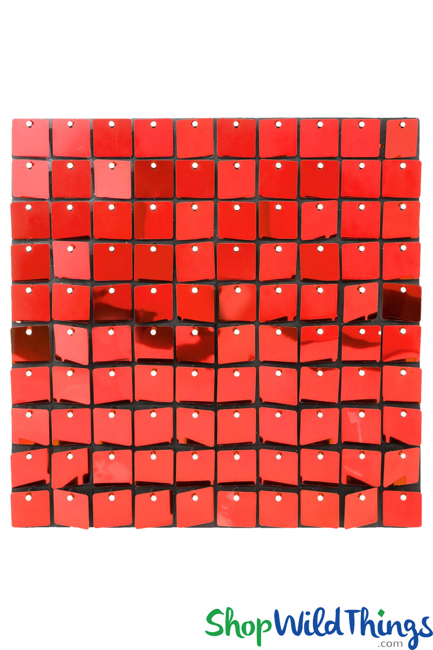 Metallic Red Shimmer Backdrop Panels, 11 7/8