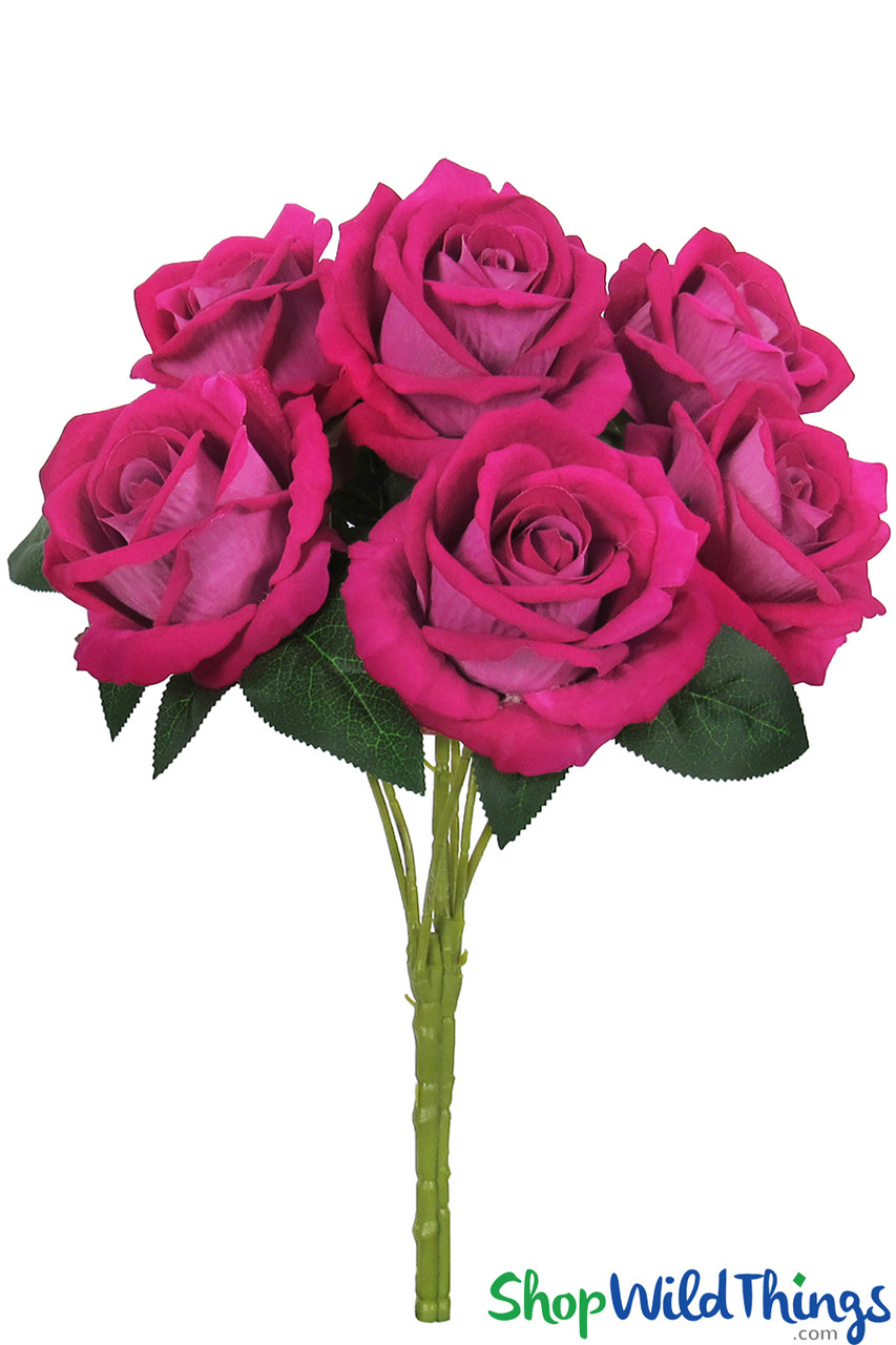 Handmade ribbon Roses, 0.25-inch rose, 12 Roses, Pink