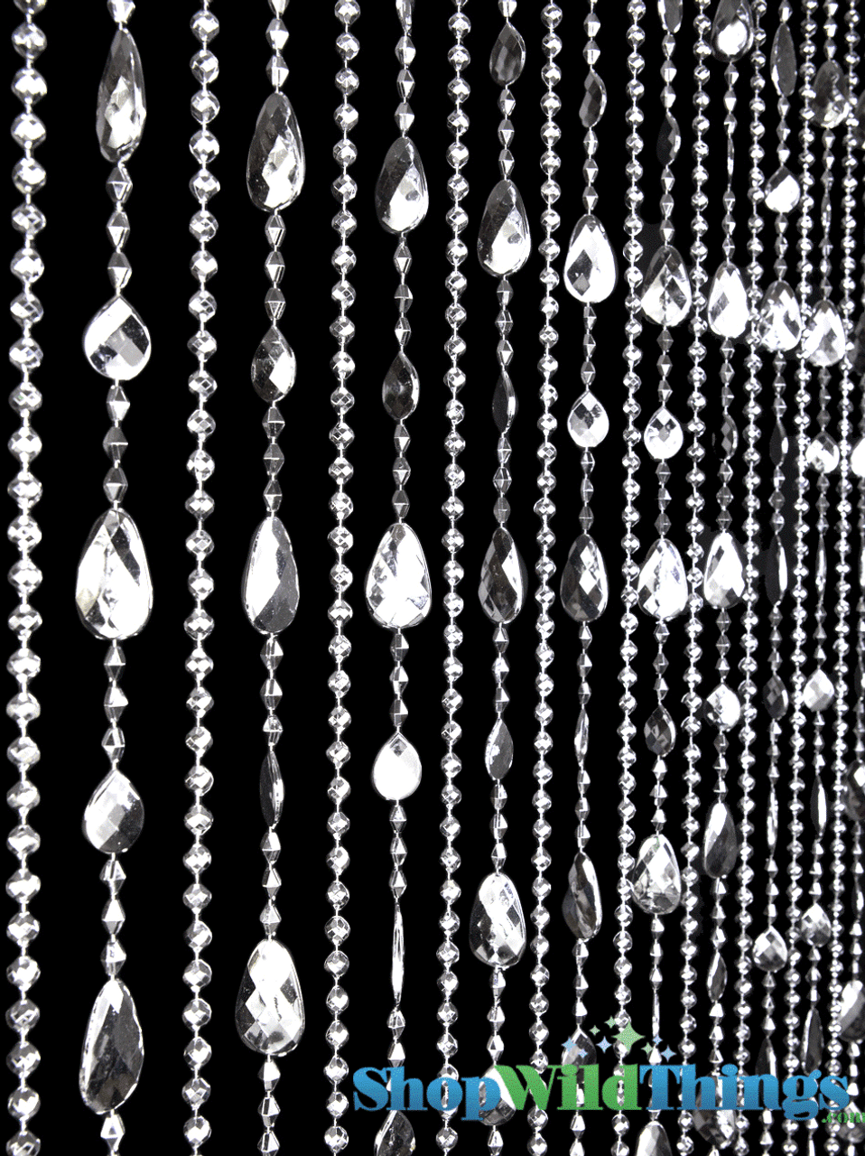 White Teardrop Pearls String Beads Garland Sewing Trim Craft Wedding Crafts