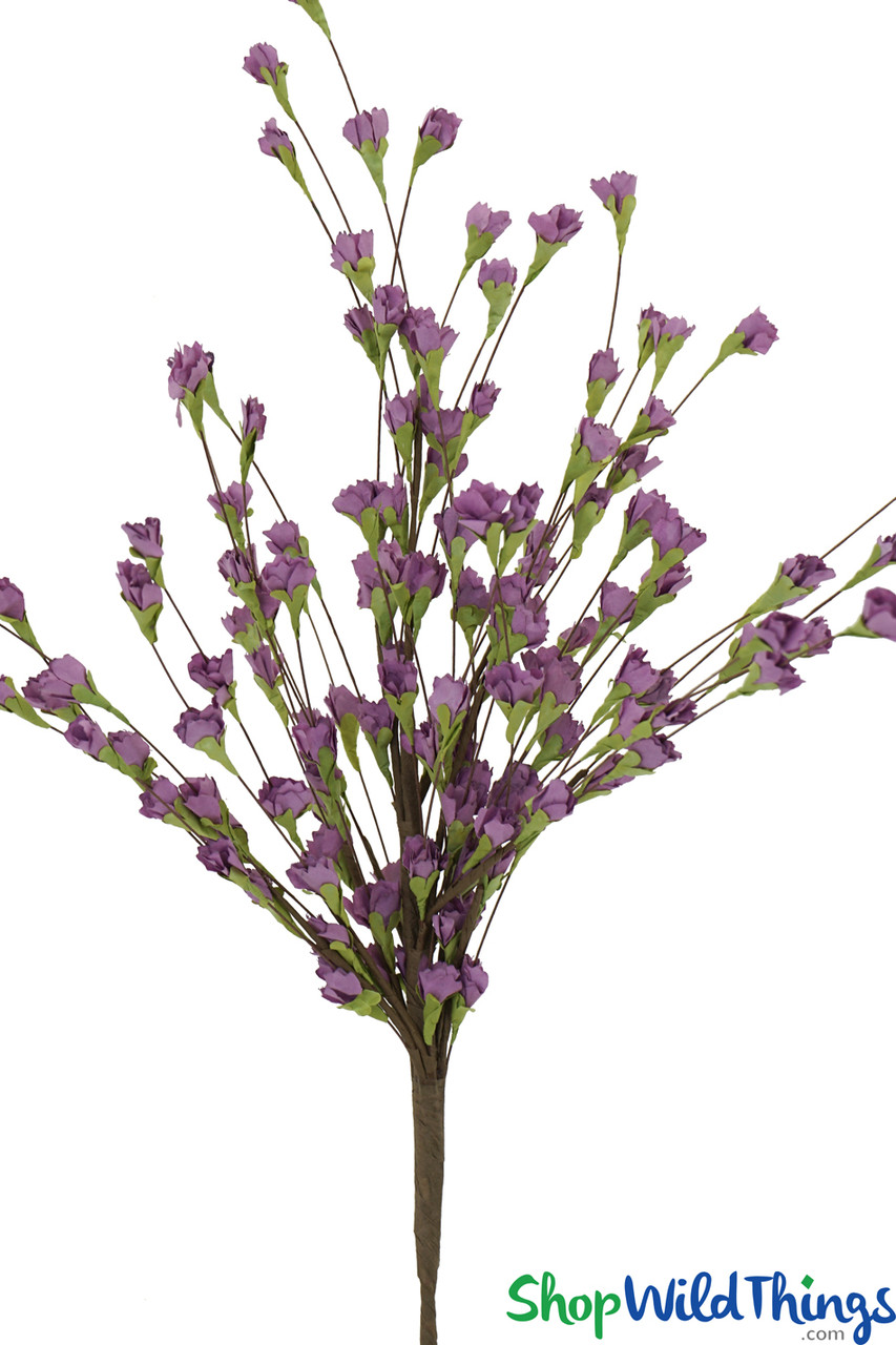 Faux Lavender Flowers Spray or Bush