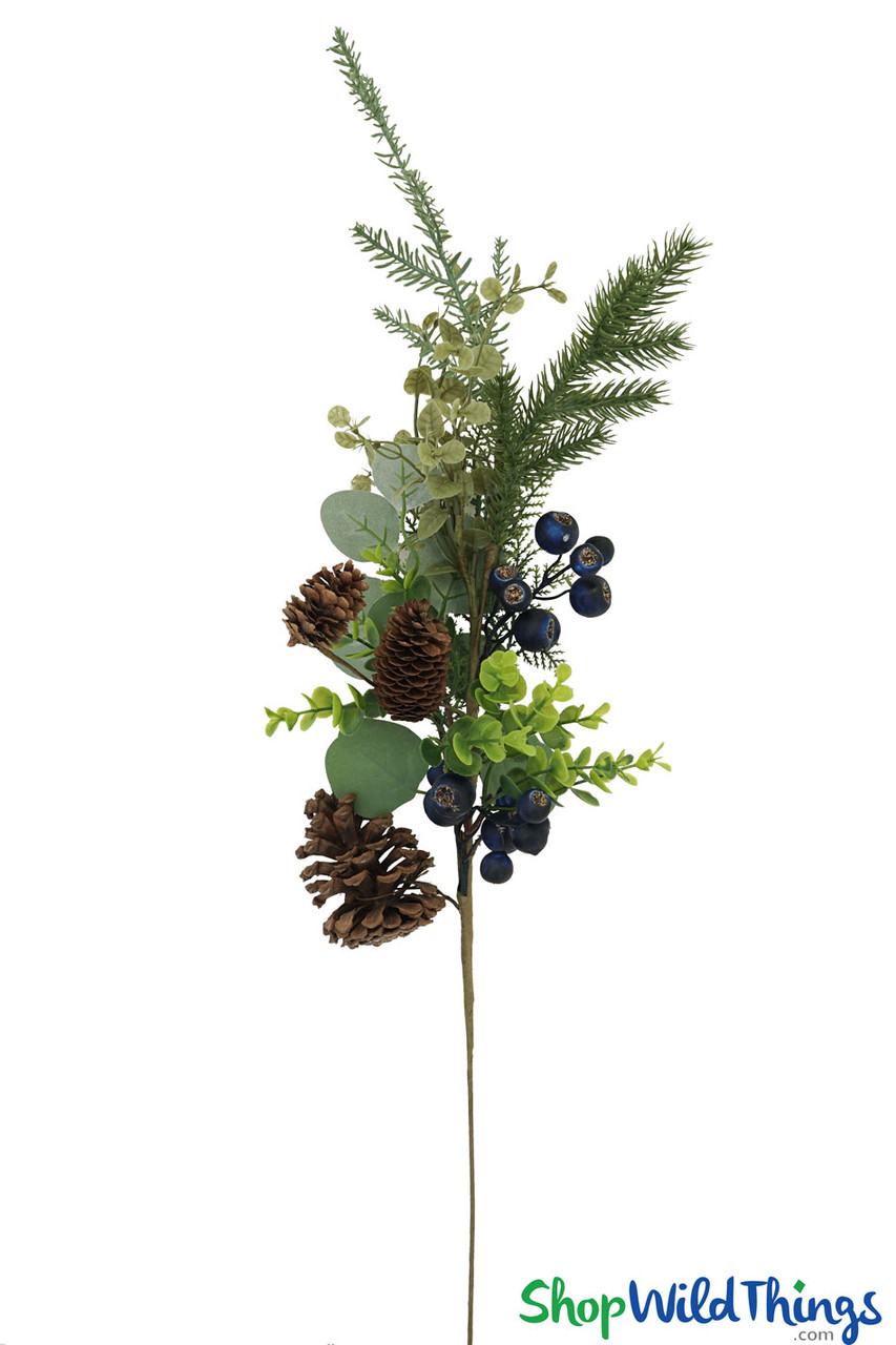 Berry and Pinecone Pick by Sullivans Home Decor