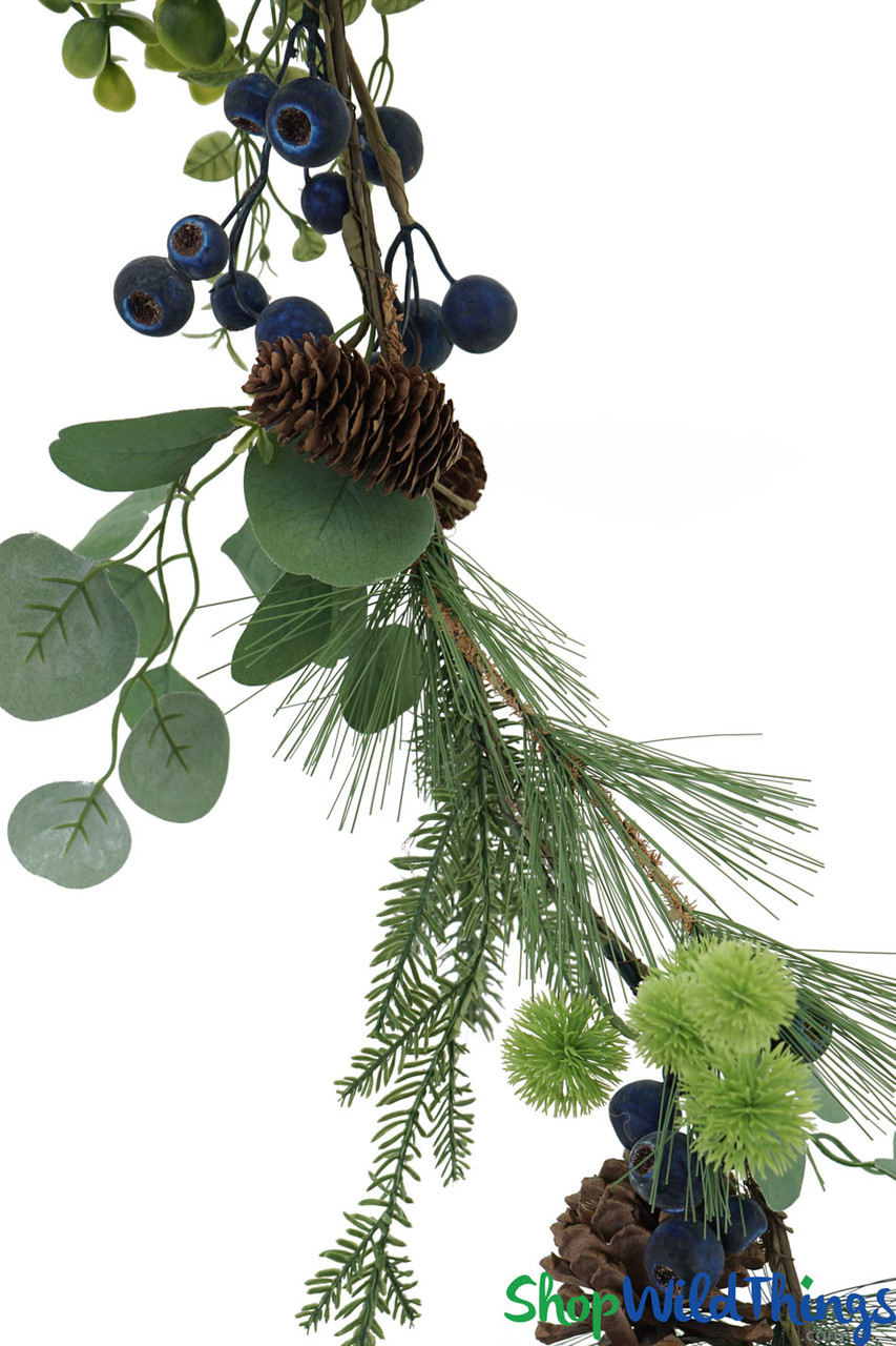 53 Pine Multi Strand Garland With Pine Cones/faux  Garlands/vines/greenery/wedding Centerpieces/home Decor/pine Cone Garlands  