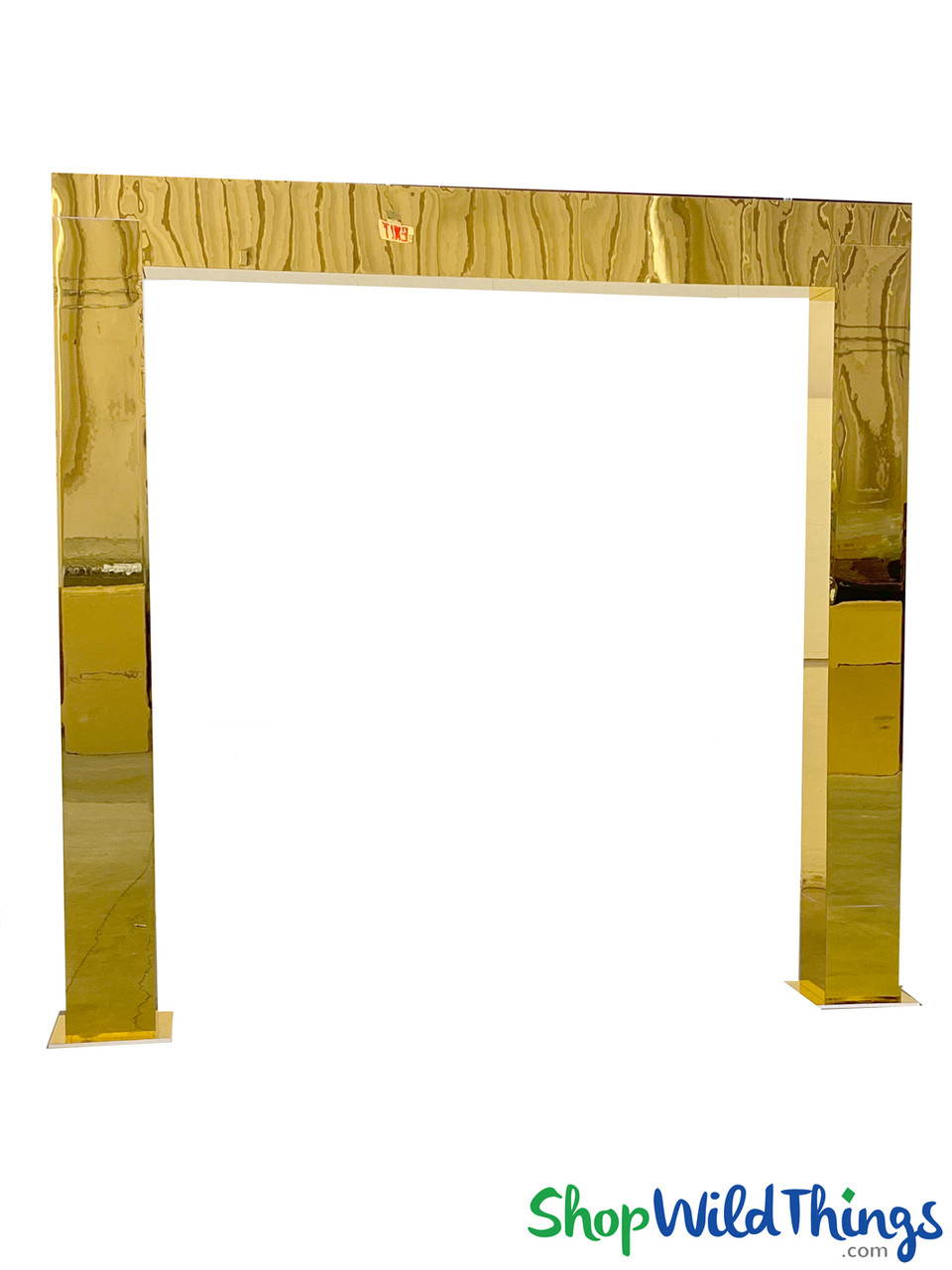 Wedding Centerpieces Gold Mirror Acrylic Columns Gold Mirror