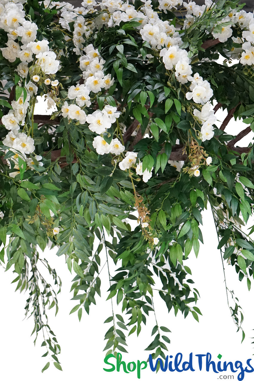 Flowering Atrium Hanging Greenery & Floral Display Canopy 6' W x 14.5' L