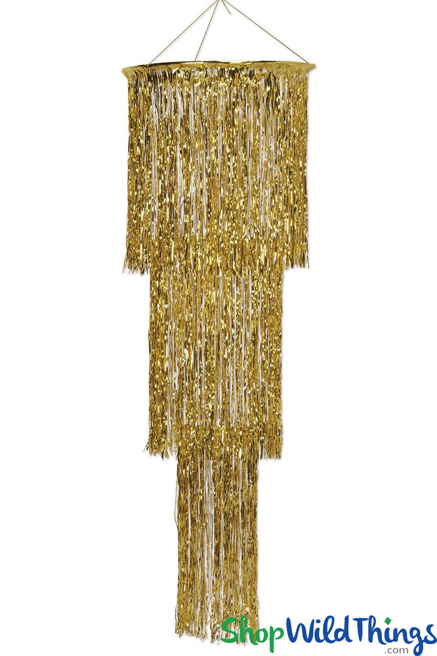 2-Ply FR Metallic Fringe Drape (Gold)