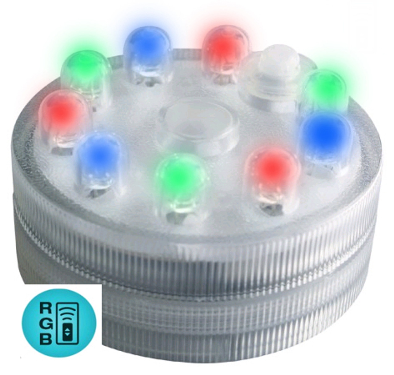 Submersible Battery Operated Multi-Function LED Lights with Remote Control  - Set of 10