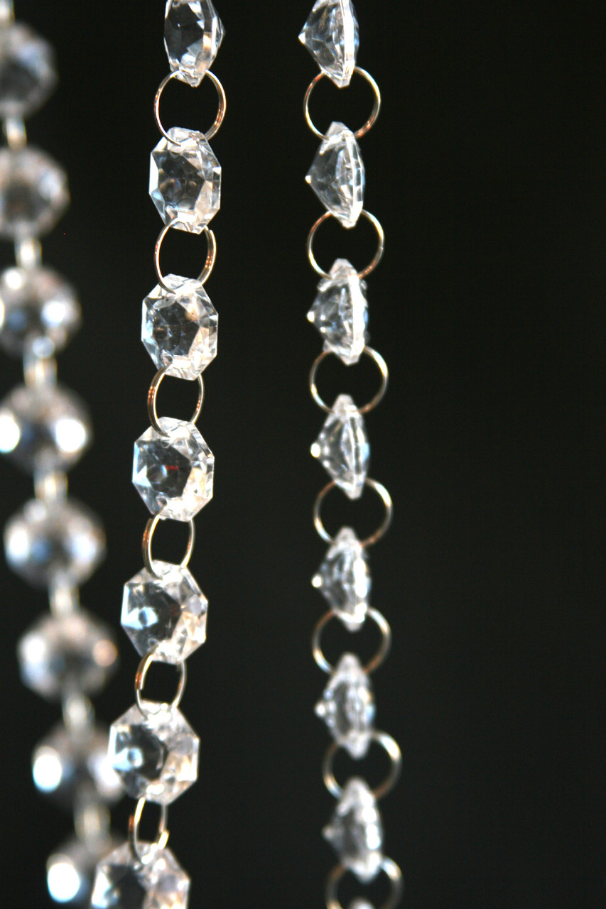 30m/99ft Acrylic Crystal Garland Hanging Diamond Strands