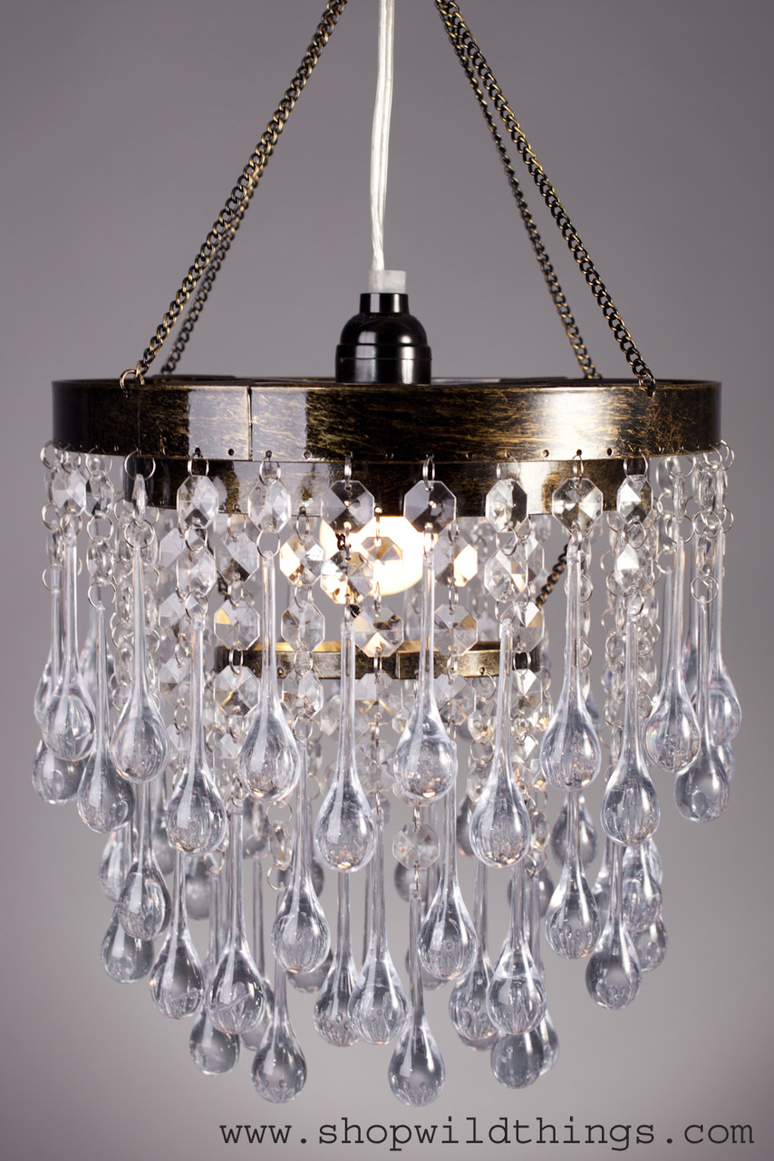 Crystal shop drop chandelier