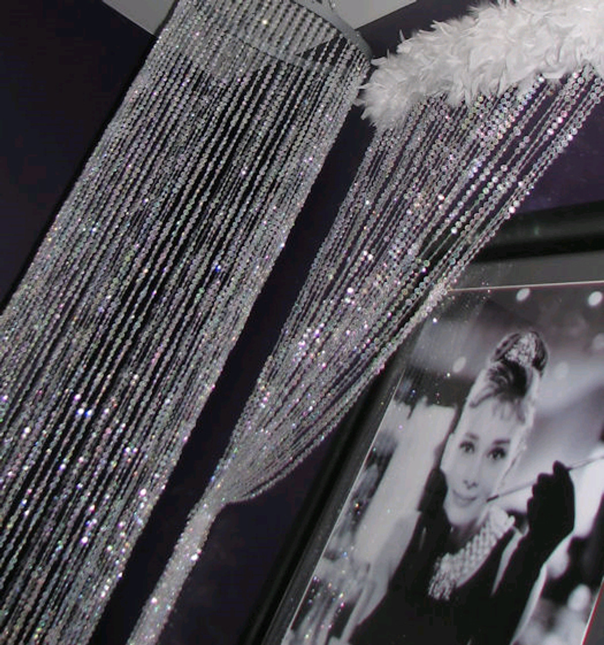 Shiny Diamonds Crystal Beaded Curtain 20' Long