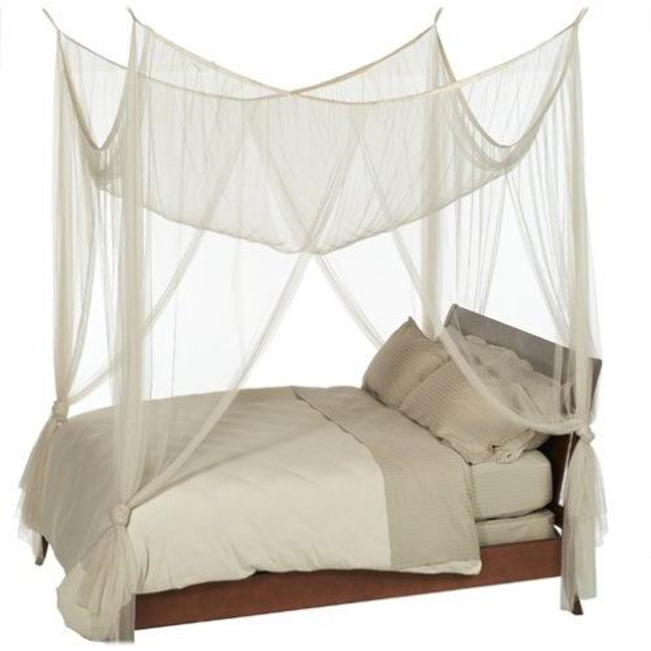 Buy Mosquito Net Canopies, Cream 4 Point Canopies, Netting for