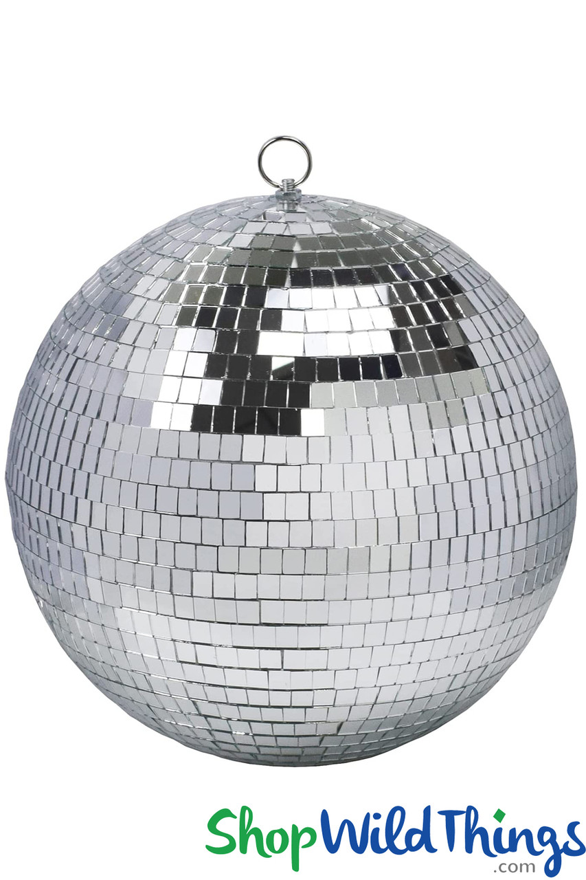 Disco Ball 12, Mirror Disco Balls, Real Glass Round Hanging Disco Ball  Large 