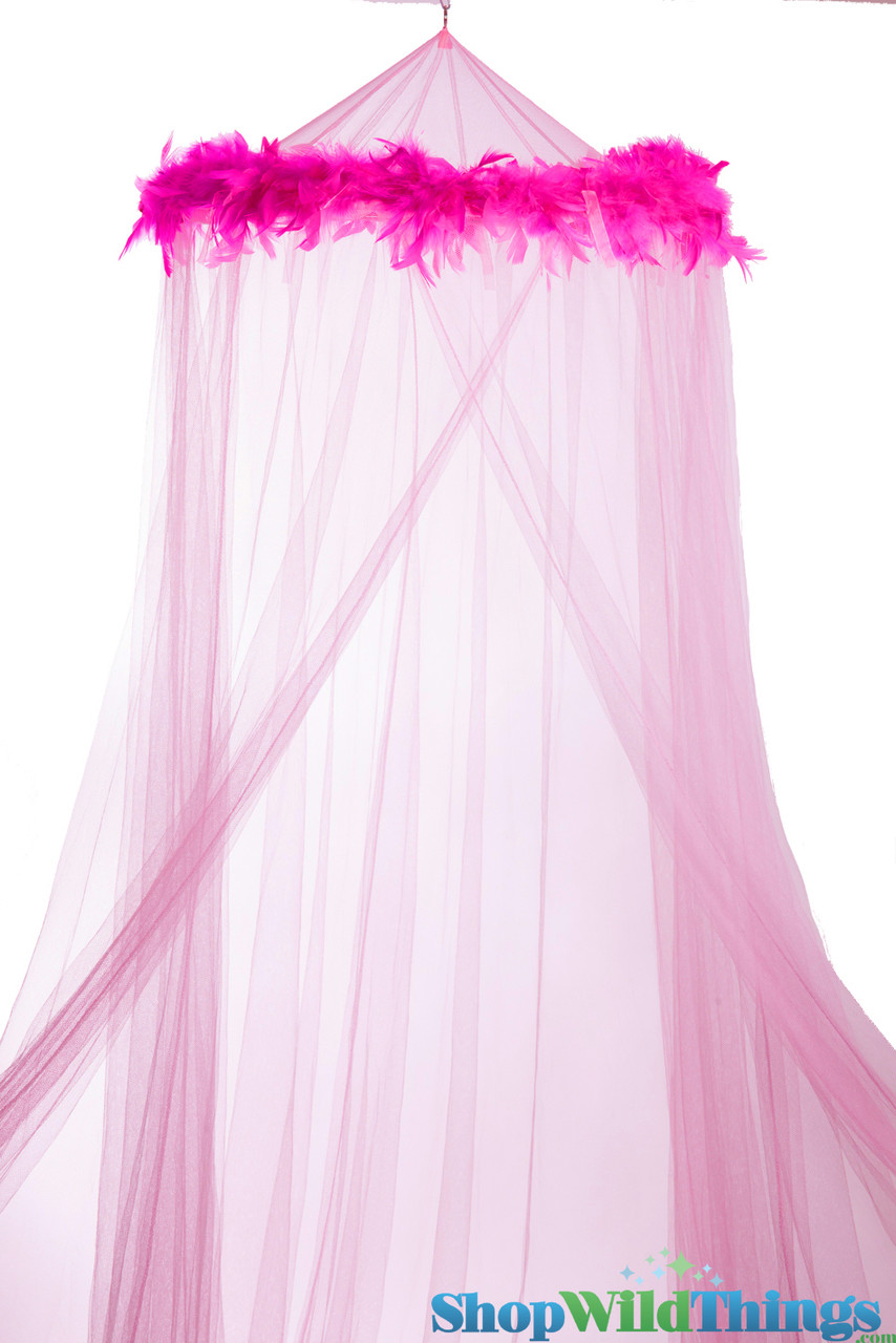 pink mosquito nets