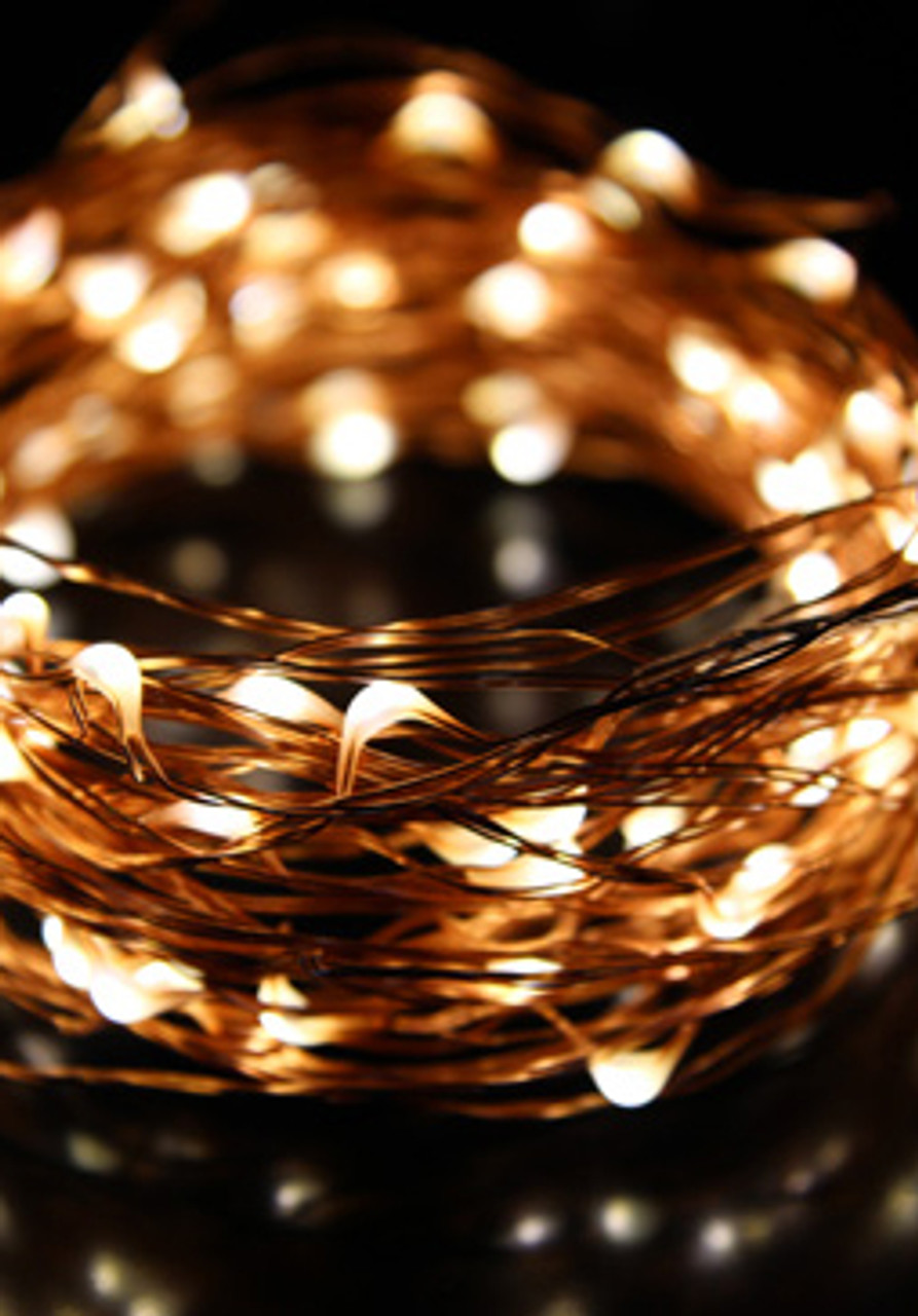 plug in copper string lights