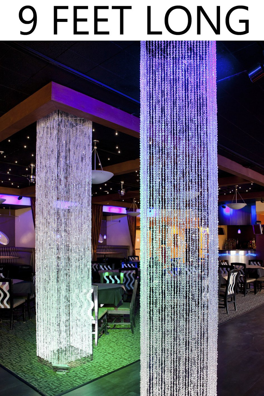 Hanging Beaded Crystal Columns, Large Room Decorations