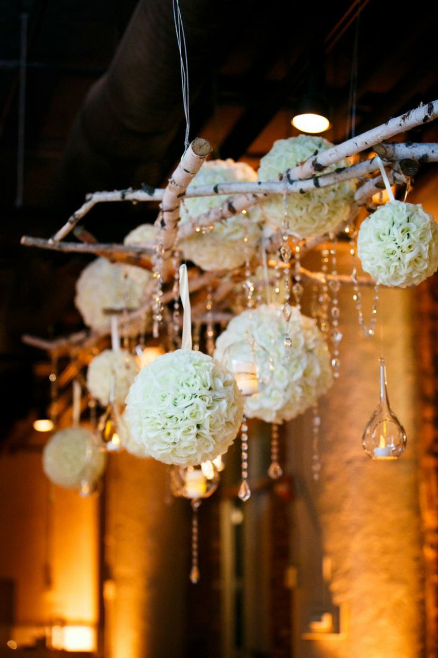 Flower Ornament - Dried Flowers & Pinecones Pomander Real Dry Kissing Ball  Thanksgiving Decor Christmas
